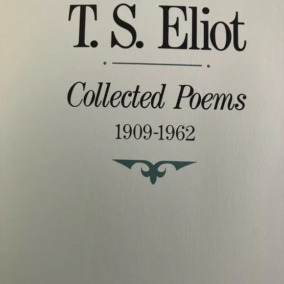 T.S. Eliot Poems 1909-1962 Leather book from the Franklin Library. 1979 - Picture 5 of 6
